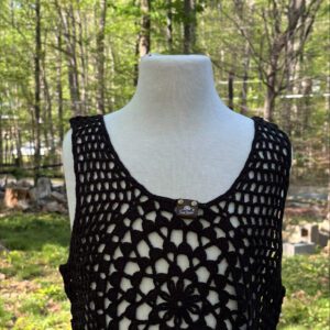 Black Fringe tank top
