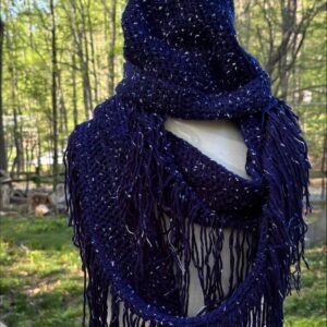 Blue hat with Infinity Scarf