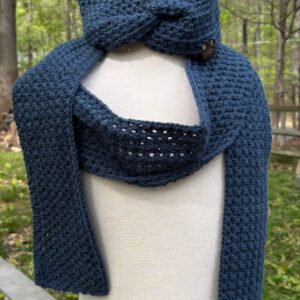 Dark Teal Ear Muffs and Scarf