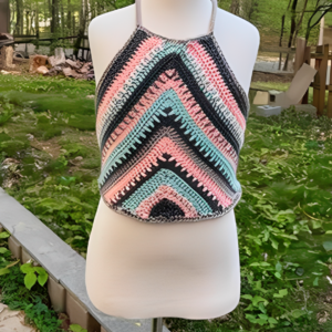 Multicolored Halter Top